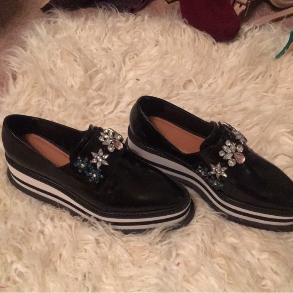 Zara derbey platform shoes